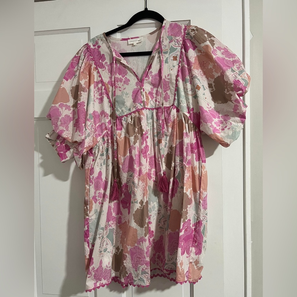 Entro Pink Floral Mini Dress